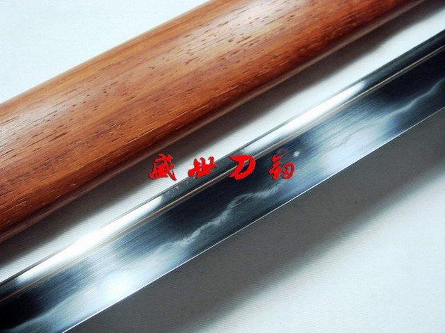 Battle Ready Japanese Katana Ox Tsuba Clay Tempered Sanmai Blade Sharpen Work Blade