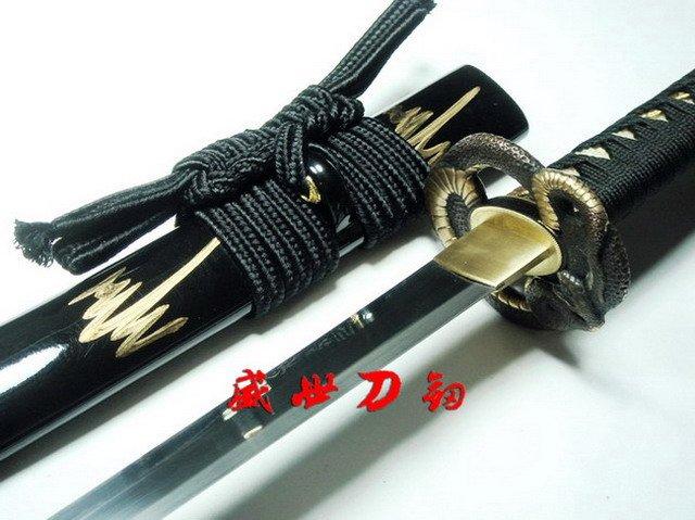 Battle Ready Japanese Samurai Katana Snake Tsuba 9260 Spring Steel Sharpened