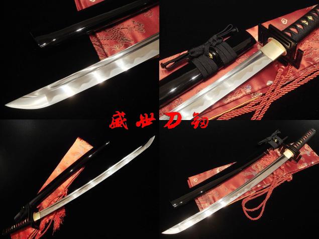 31"JAPANESE SAMURAI SWORD WAKIZASHI HIGH CARBON STEEL FULL TANG VERY SHARP BLADE 