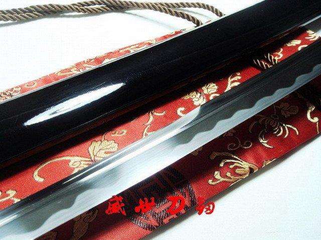 Battle Ready Japanese Samurai Katana Iron Flower Tsuba Mn-Steel Sharpened Blade